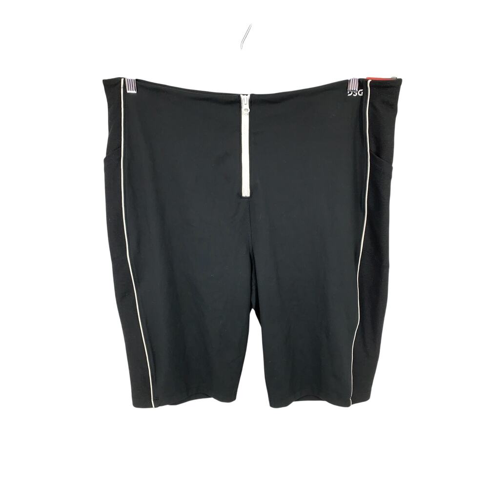 NWT DSG Performance High Rise Above Knee Crop Tight Shorts Womens 2X Black